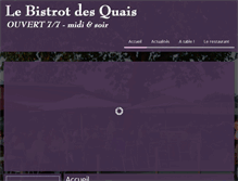 Tablet Screenshot of bistrotdesquais.com